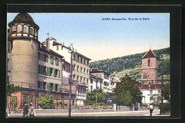 AK Neuveville, Rue de la Gare, 1938