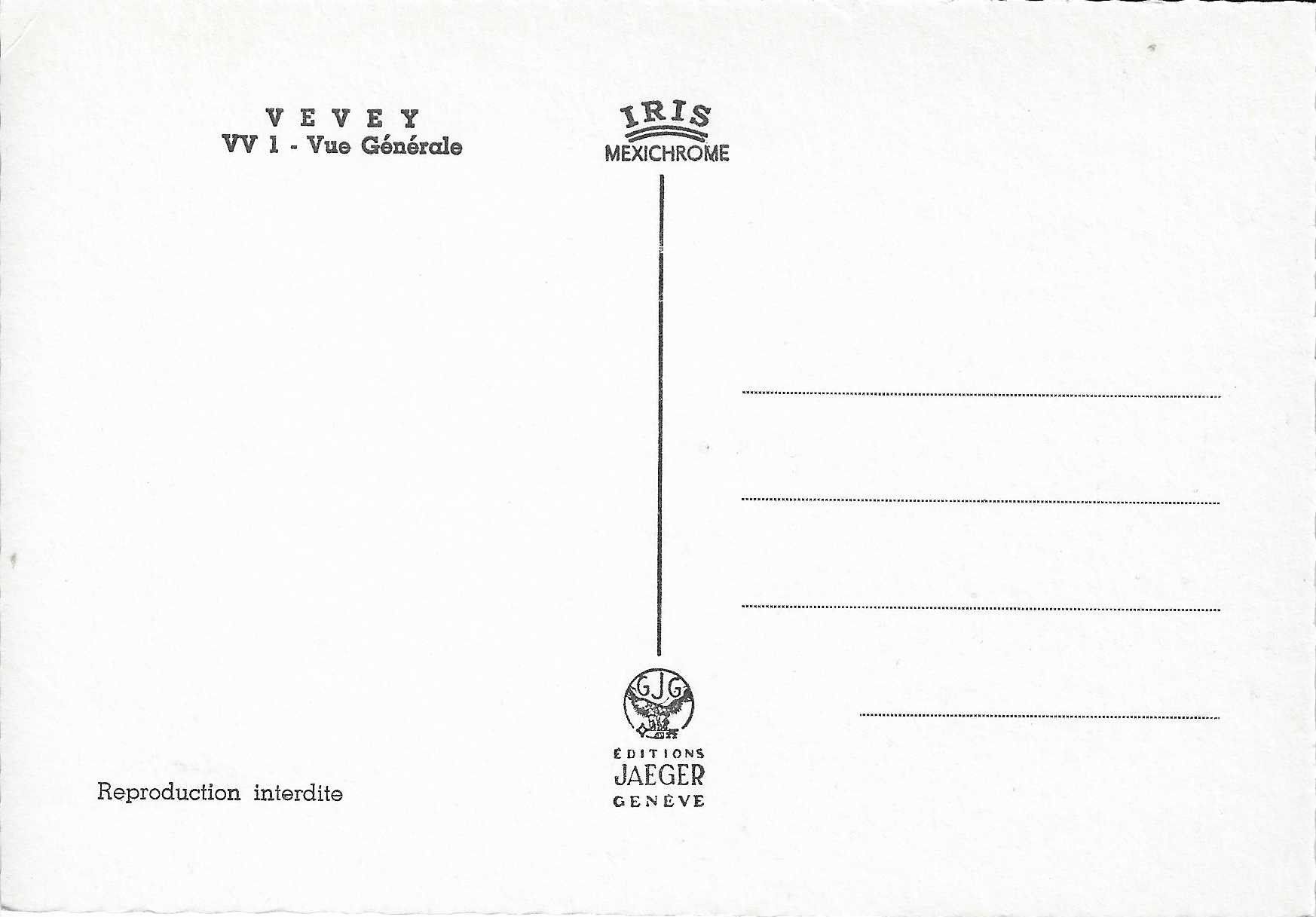 Cartoline postali: Vevey VD – Nuovo (secondo la descrizione) da Rothrist venduto da Stranglehold 1