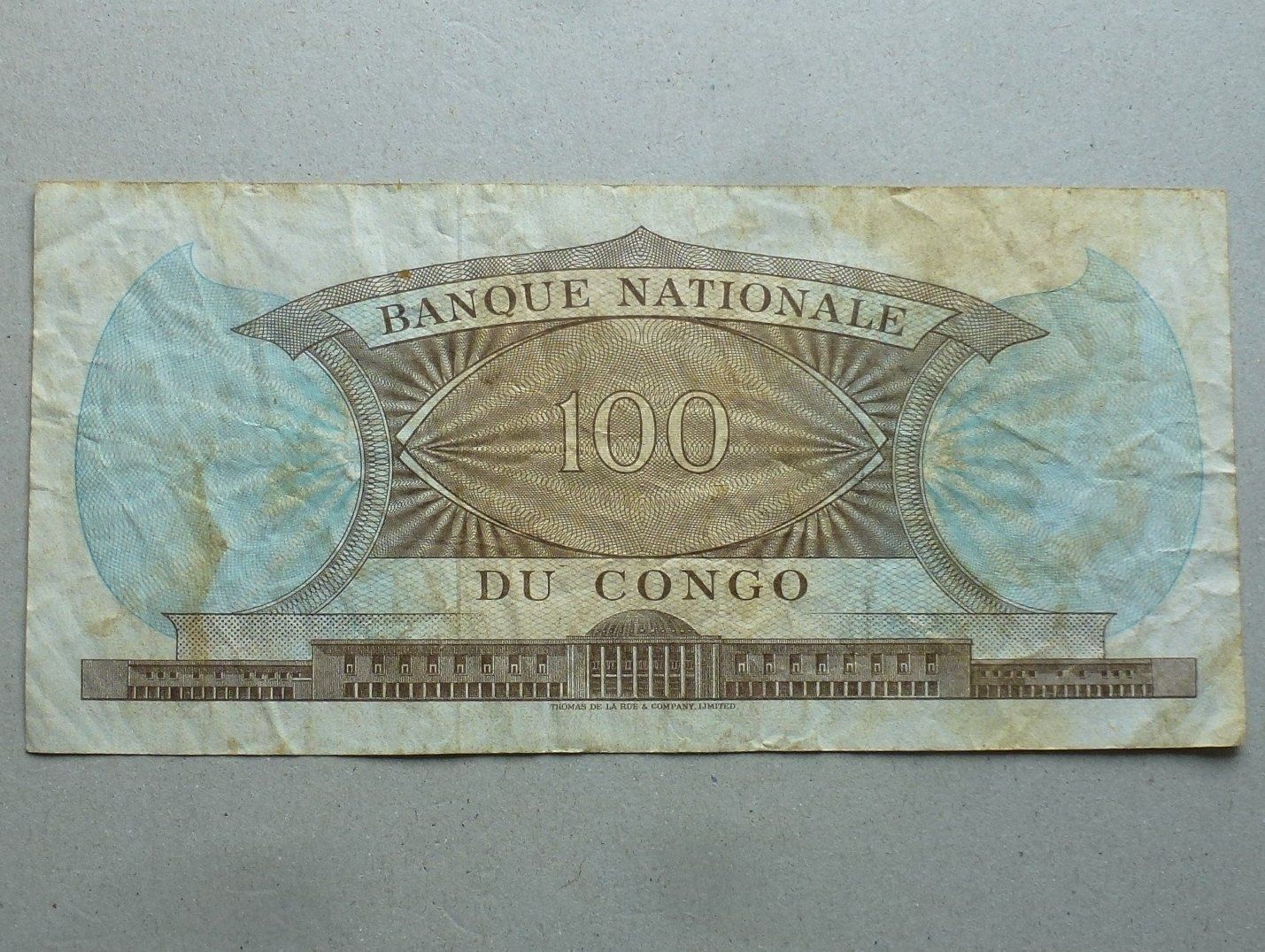Banknoten: Congo ++ 100 Francs ND – Gebraucht aus Walkringen von Casablanca777 1
