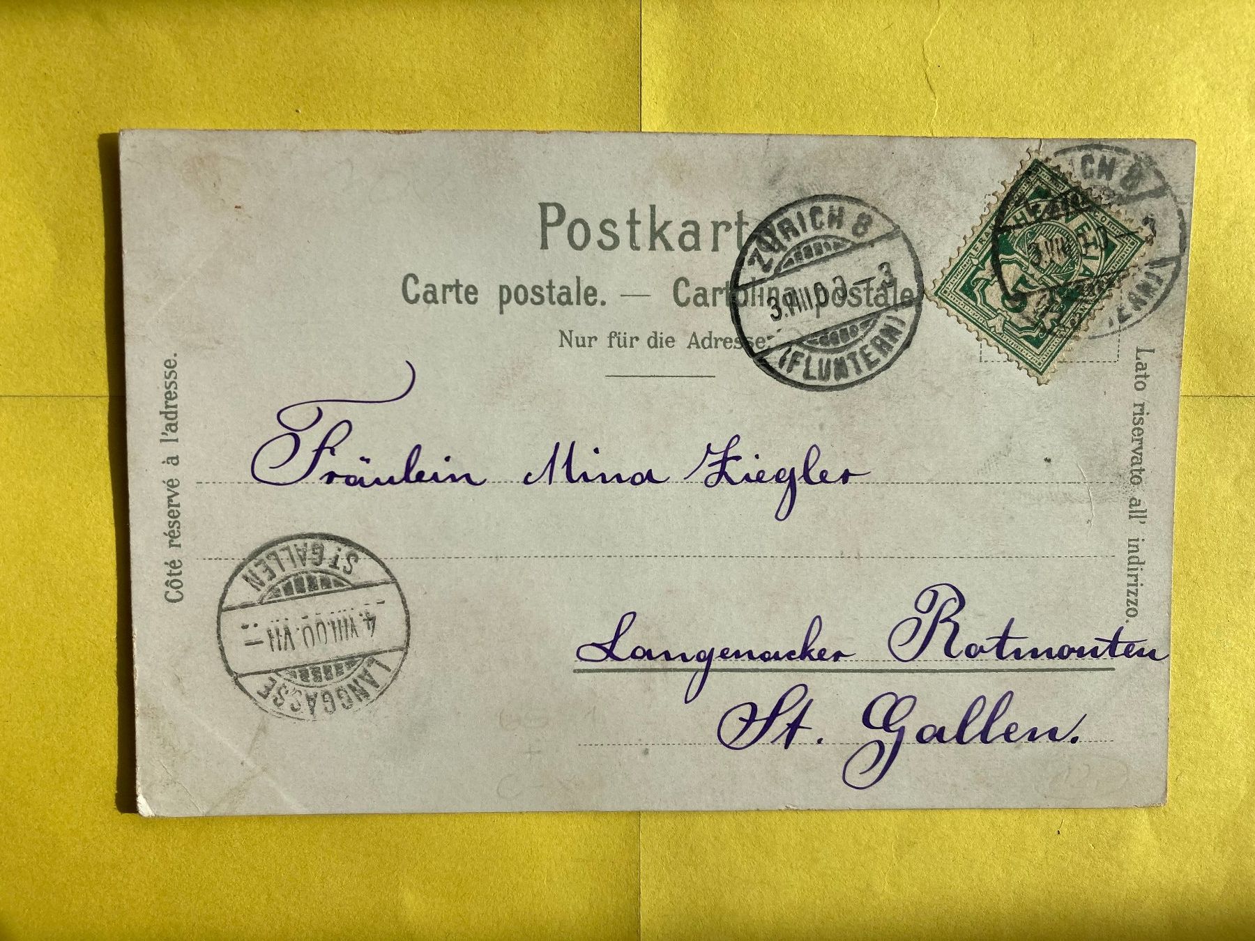 Cartes postales: AK  Gruss aus Zürich  1900 – Neuf (Voir description) à Grabs par paggi01 1