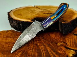 Geprüft! 1A Knife Faltenstahl DAMASCUS Damast Jagd Messer