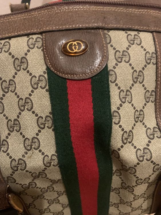 Leder Gucci Vintage Tasche Aus Den 70ern Borsa Da Viaggio Gucci