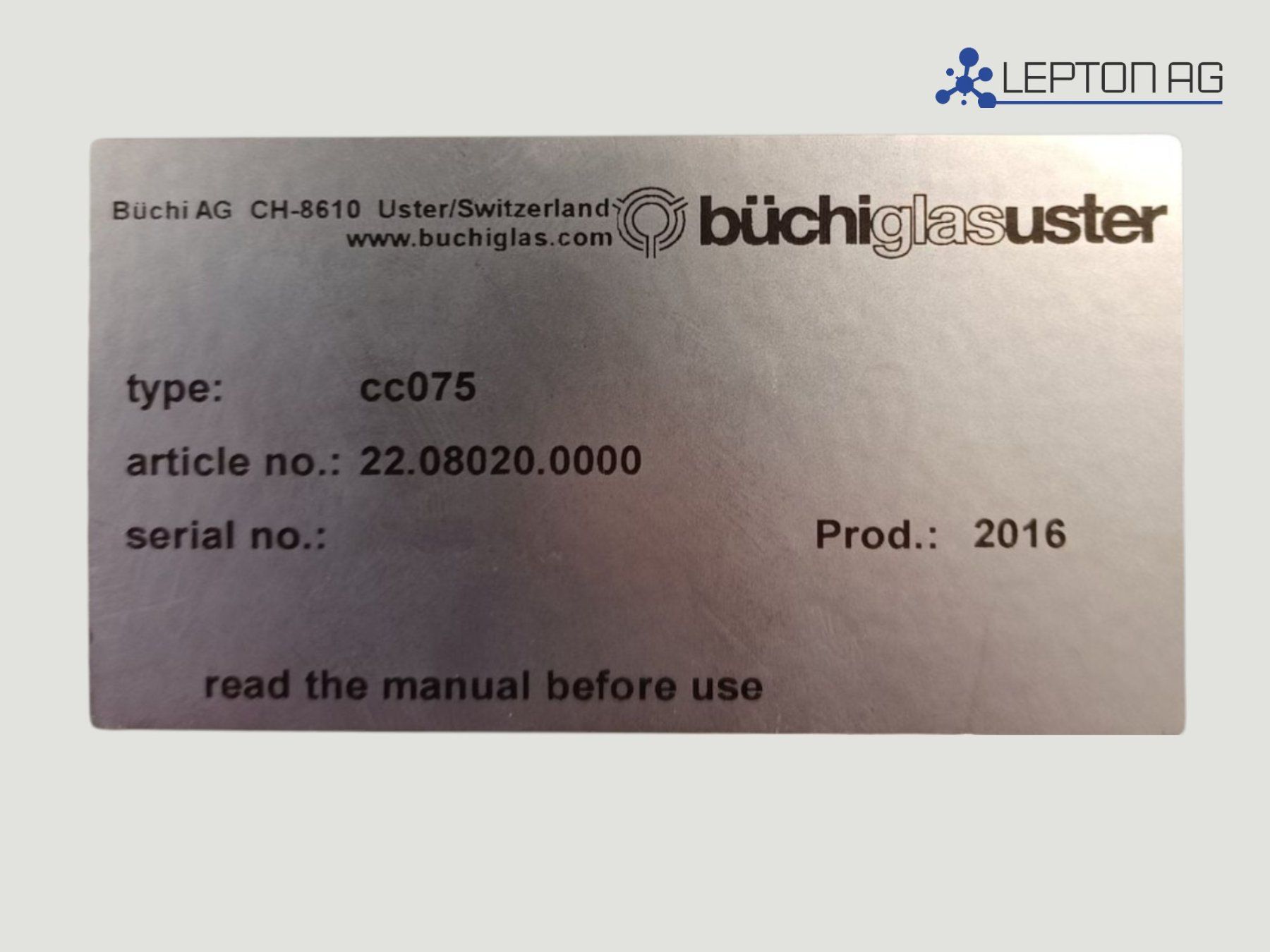 Accessori da laboratorio: Büchi cc 075 Controller – Difettoso da Niederdorf venduto da LeptonAG_Labor 5