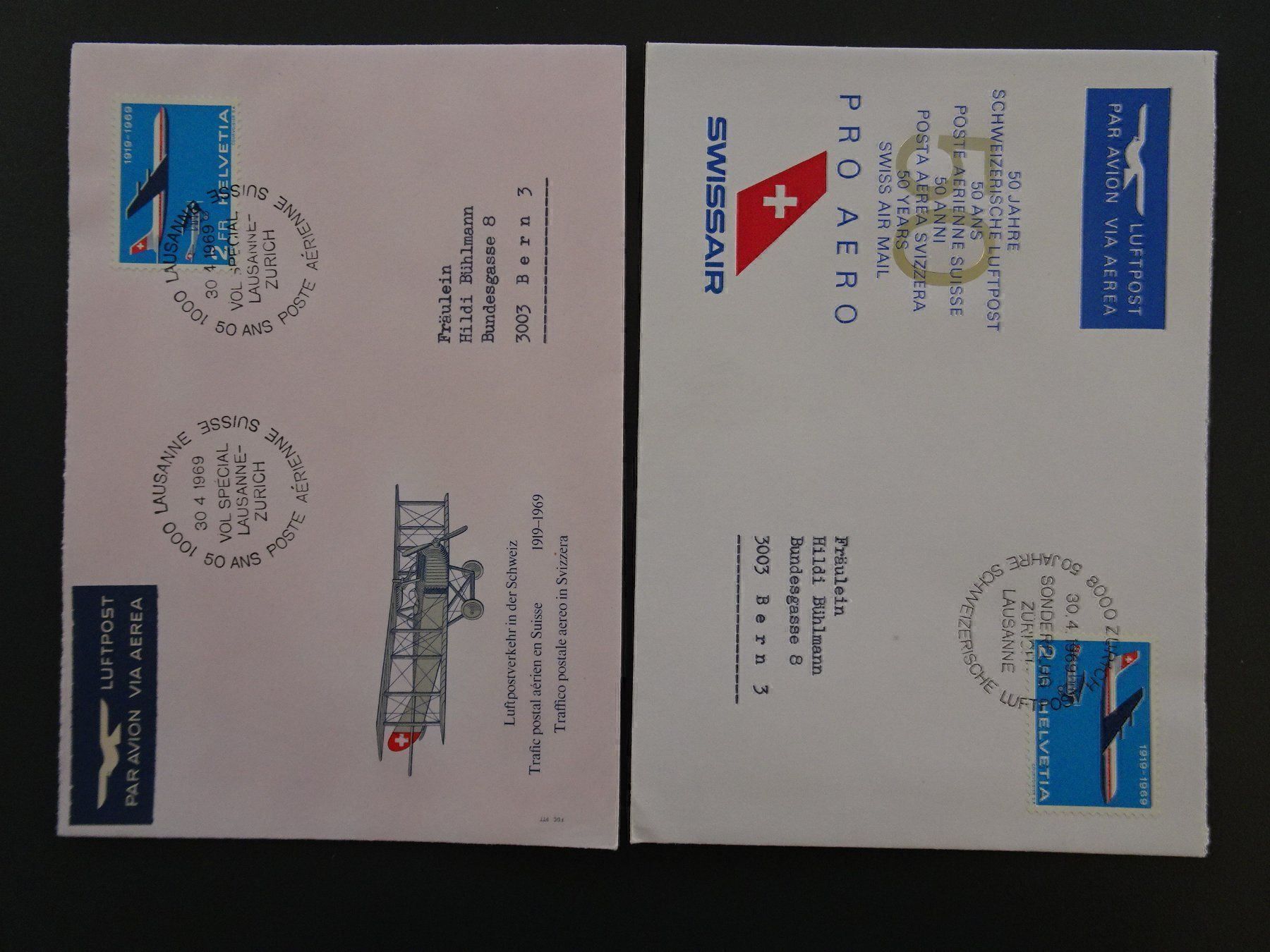 Alle Briefmarken: Div. 1969 – Gebraucht aus Aadorf von Chnorli-Furz
