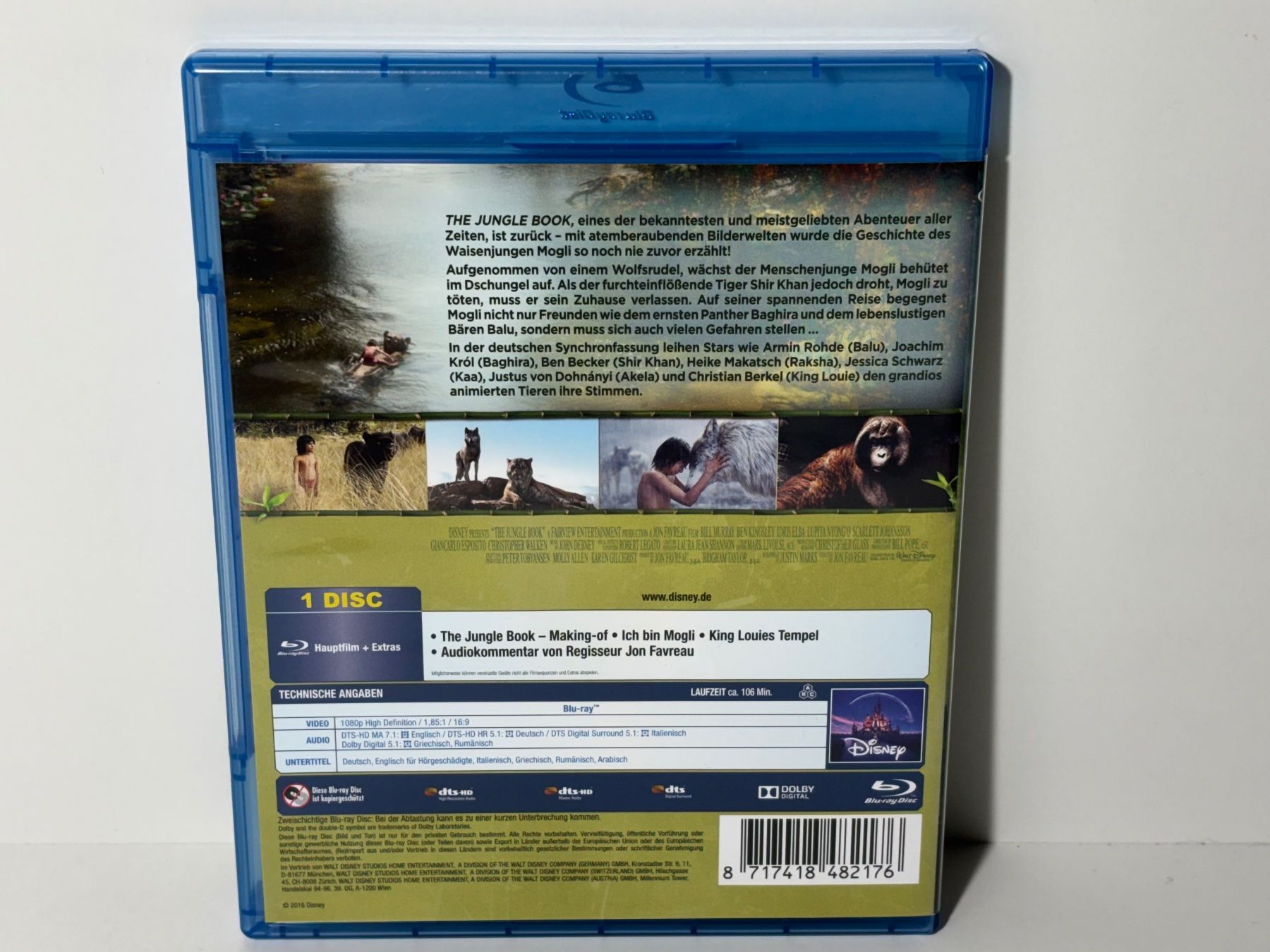 Tutti i DVDs: The Jungle Book Blu Ray – Usato da Wilderswil venduto da Sstriker 1