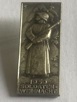 Antike Soldaten-Weihnacht Anstecknadel 1959 🇨🇭 Selten