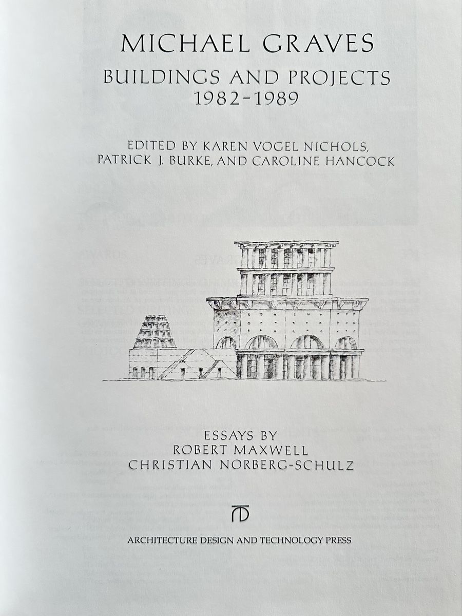 Libri: Michael Graves 1982 - 1989 Postmoderne Postmodern Memphis – Usato da Frauenfeld venduto da Jalwin 2