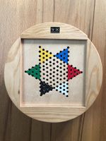 Reise-Spieleset Holz 6 Klassiker Mühle, Dame, Eile mit Weile