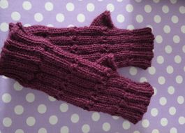 Warme, handgestrickte Armstulpen mit Daumen ausgang neuwerti