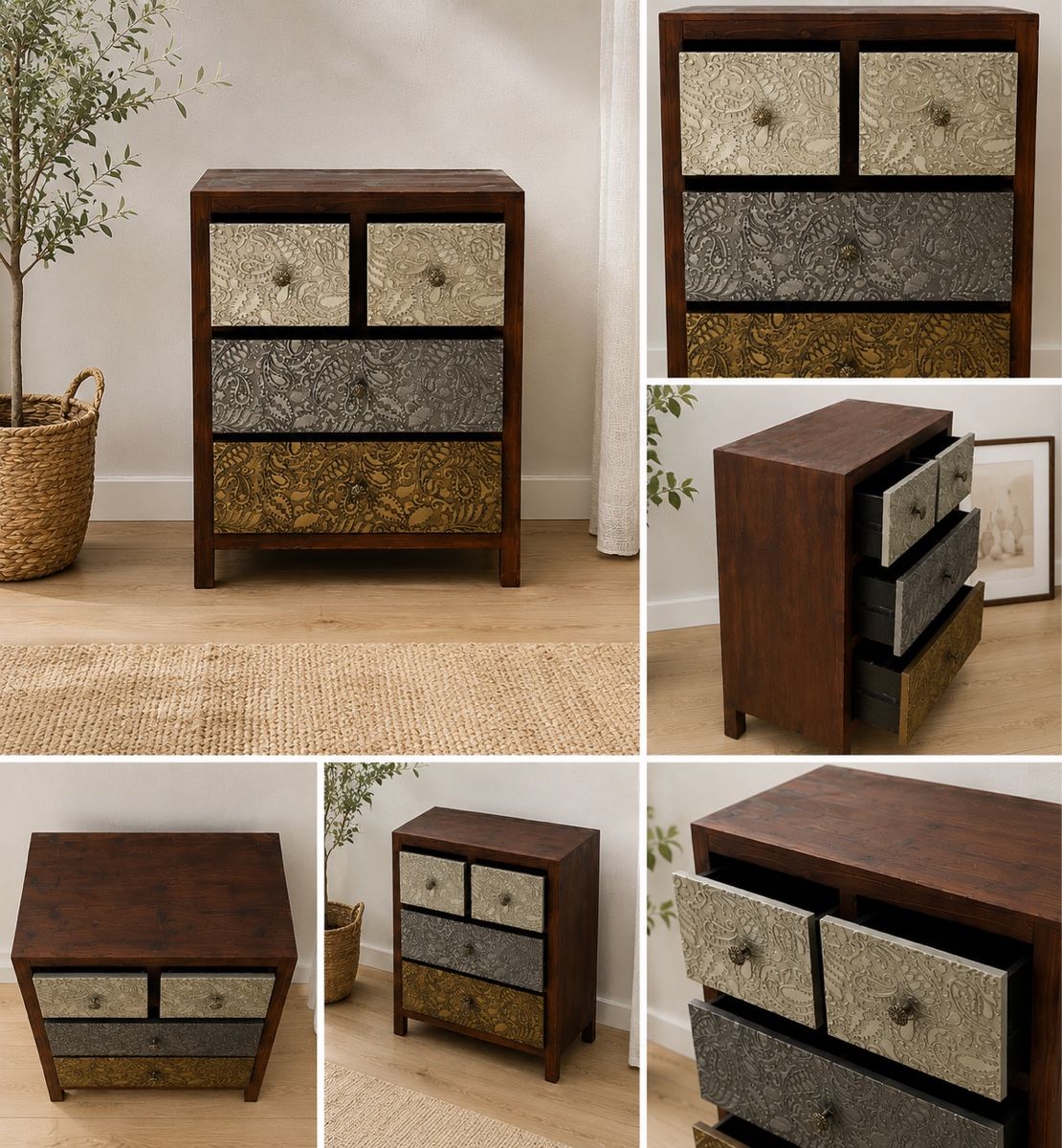 Cassettiere: Kommode mit Ornament-Schubladen – Nuovo (secondo la descrizione) da Lostorf venduto da jbt_25qt
