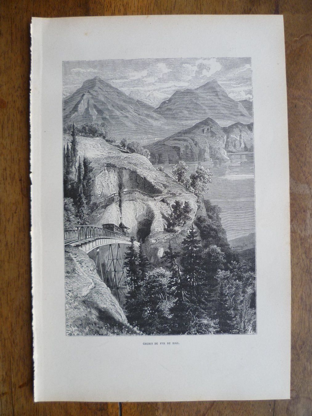Incisioni: CHEMIN DE FER DU RIGI – Nuovo (secondo la descrizione) da Bevaix venduto da bohrap