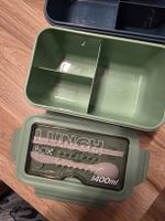 2x Lunchbox / Brotdose 1400ml, mit Besteck