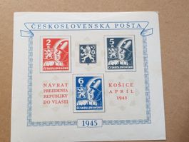 1945***  Cesoslovakai - Politische Ereignisse Block  /   74