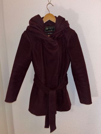 Wintermantel dunkel lila von Amisu