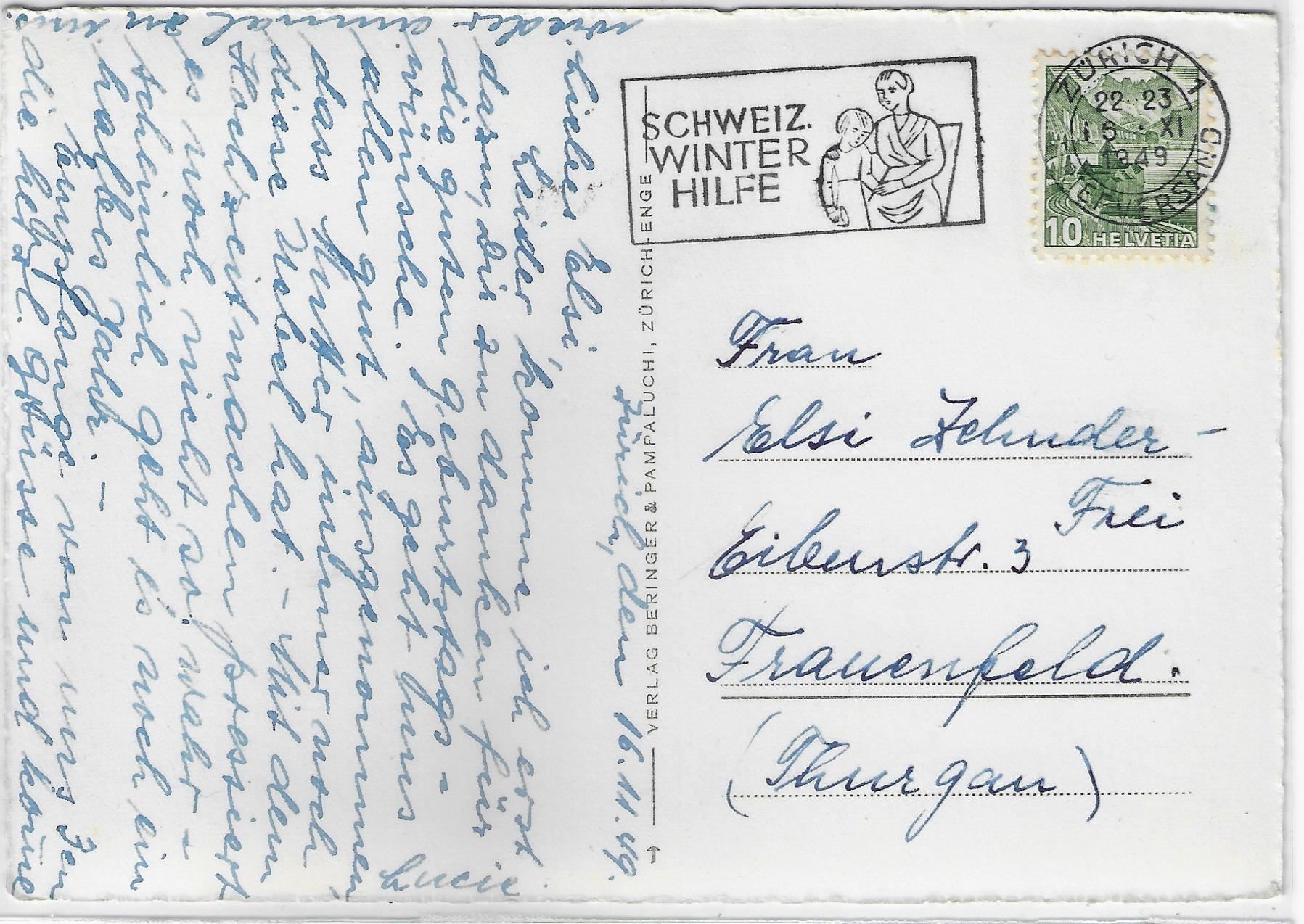 Cartes postales: Zürich - Blick von der Waid – D'occasion à Ettingen par Kartenplanet 1