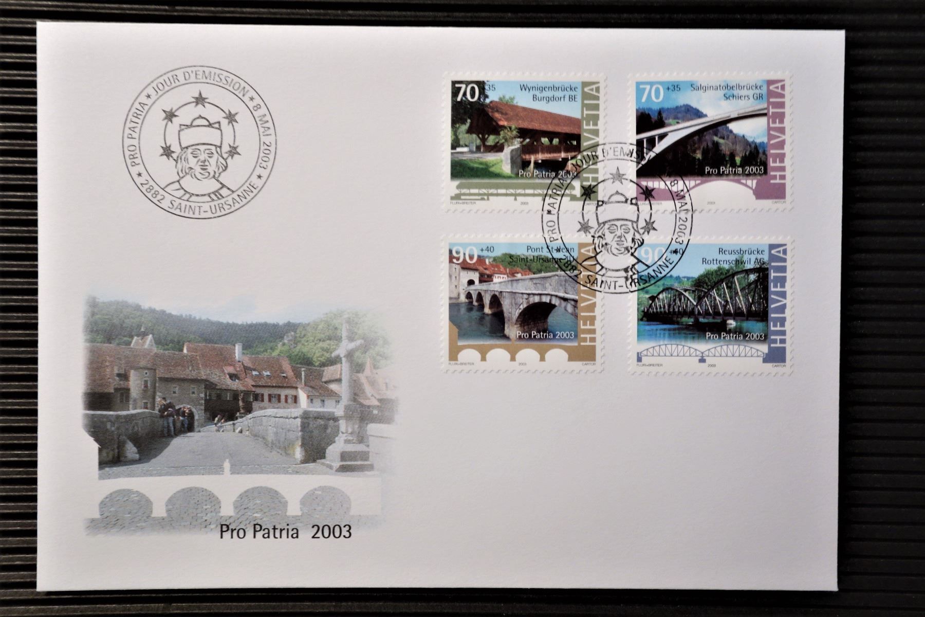 Tutti i francobolli: 2003 FDC Historische Brücken – Nuovo (secondo la descrizione) da Mettmenstetten venduto da Sutasso