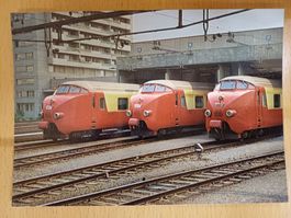 Postkarte SBB und NS RAm TEE