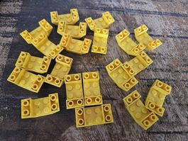 lego 4871 lot de 20 pièces Yellow Slope, Inverted 45 4 x 2