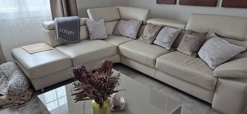 Sofas: Eckpolstergruppe Echtleder Beige – Gebraucht aus Nottwil von pgiani 3