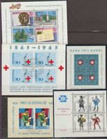 Blocs de timbres Suisse Helvetia, divers, occasion