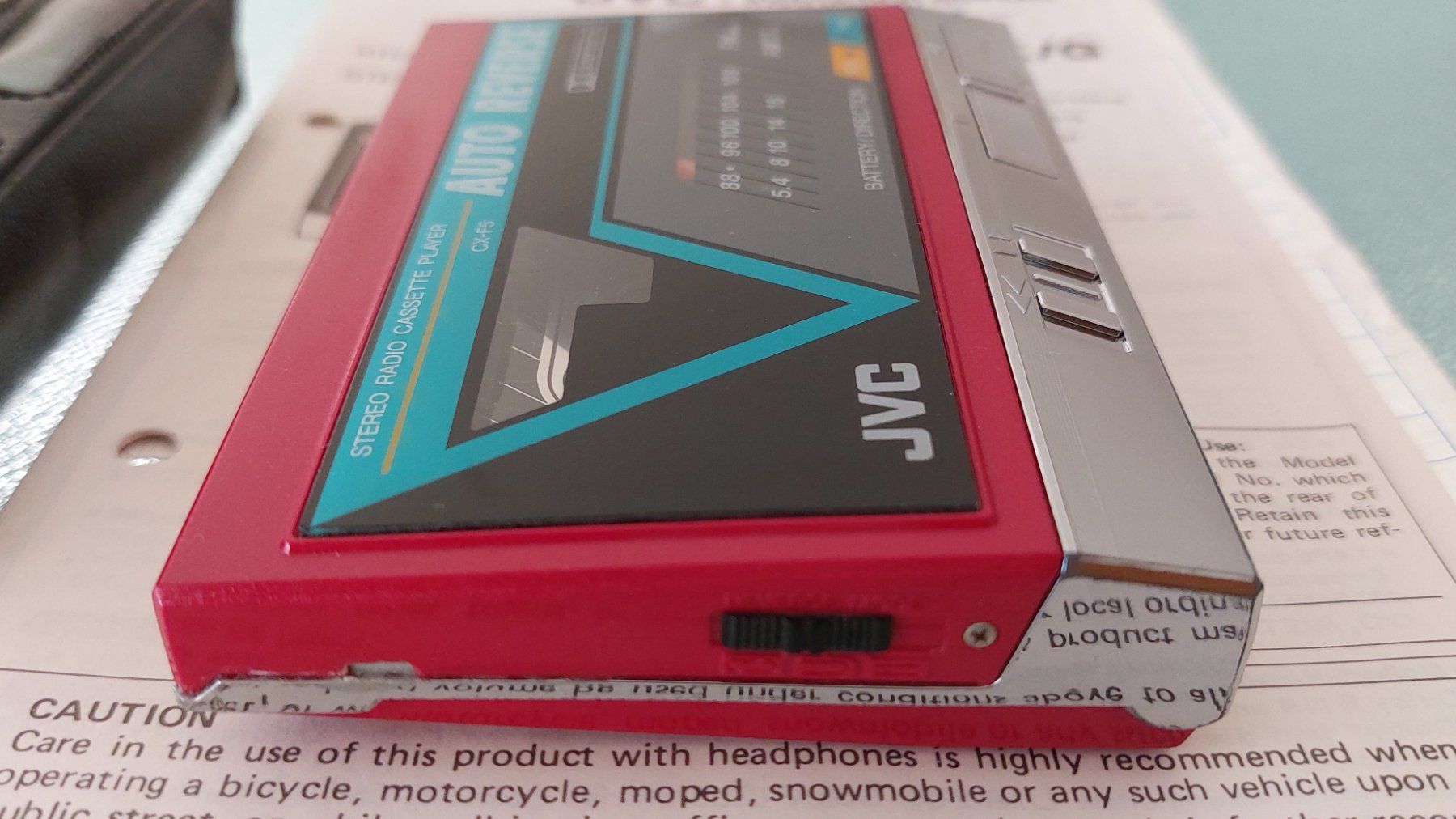 Walkman JVC CX-5 Lecteur Cassette Stéréo Autoreverse Pour Pièces