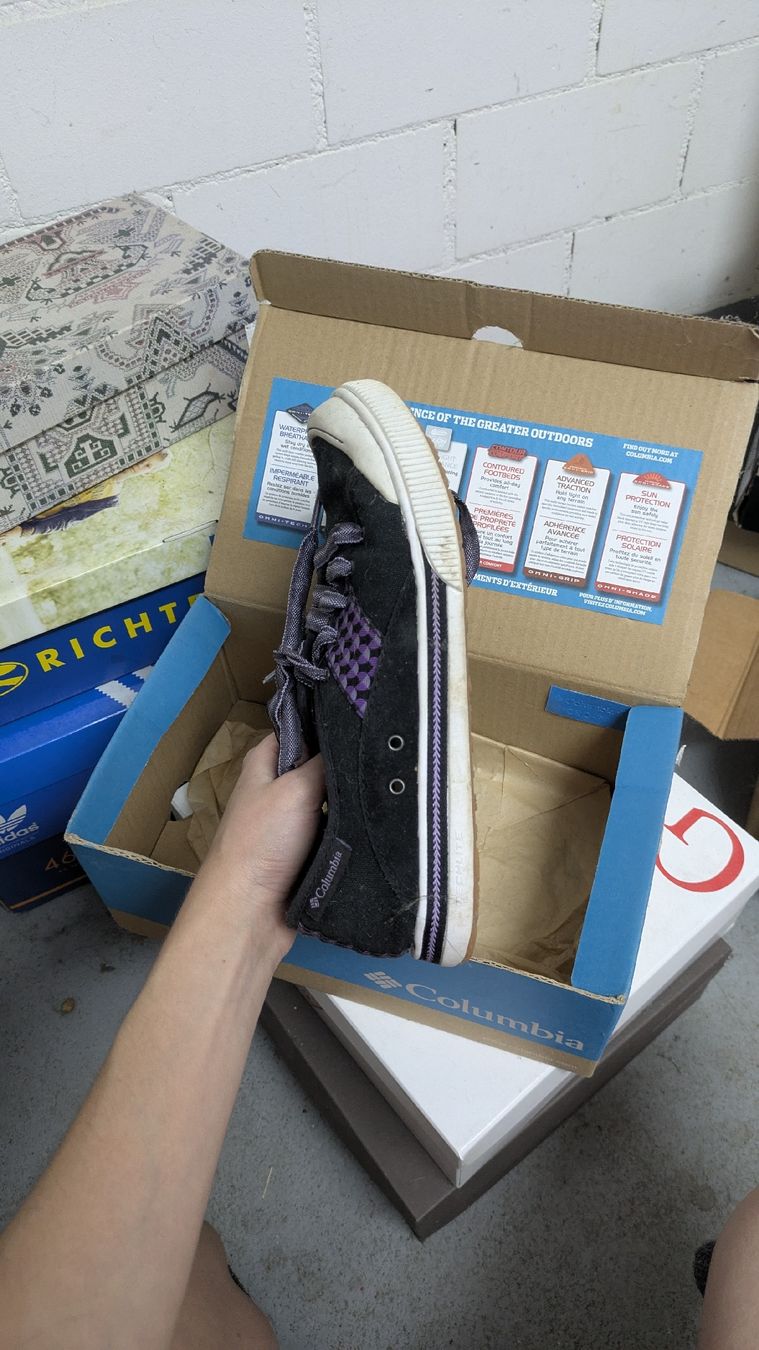 Columbia Scarpe da uomo: COLUMBIA Schuhe schwarz lila – Usato da Morgarten venduto da rra_jvw7 1