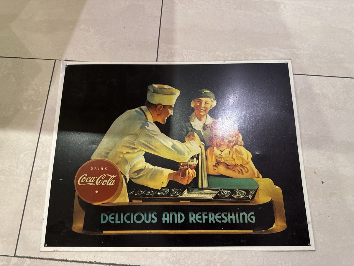Coca-Cola Insegne: Cola Schild 41x32 – Usato da Bad Ragaz venduto da ram_t825