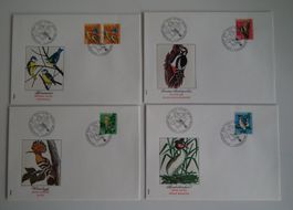 Pro Juventute 1970 Ausgabetag vier spezielle  FDC's