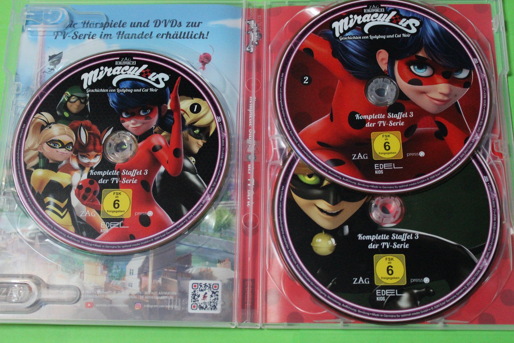 Tutti i DVDs: MIRACULOUS Ladybug & Cat Noir Staffel 3 3DVD – Usato da Tübach venduto da JamesStone 3