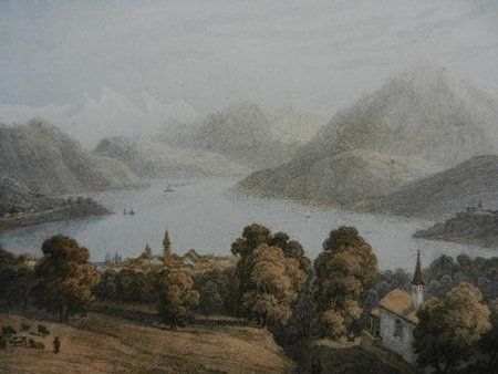 Incisioni: Vue de Küssnacht m Rigi – Usato da Risch venduto da Rischli15 1