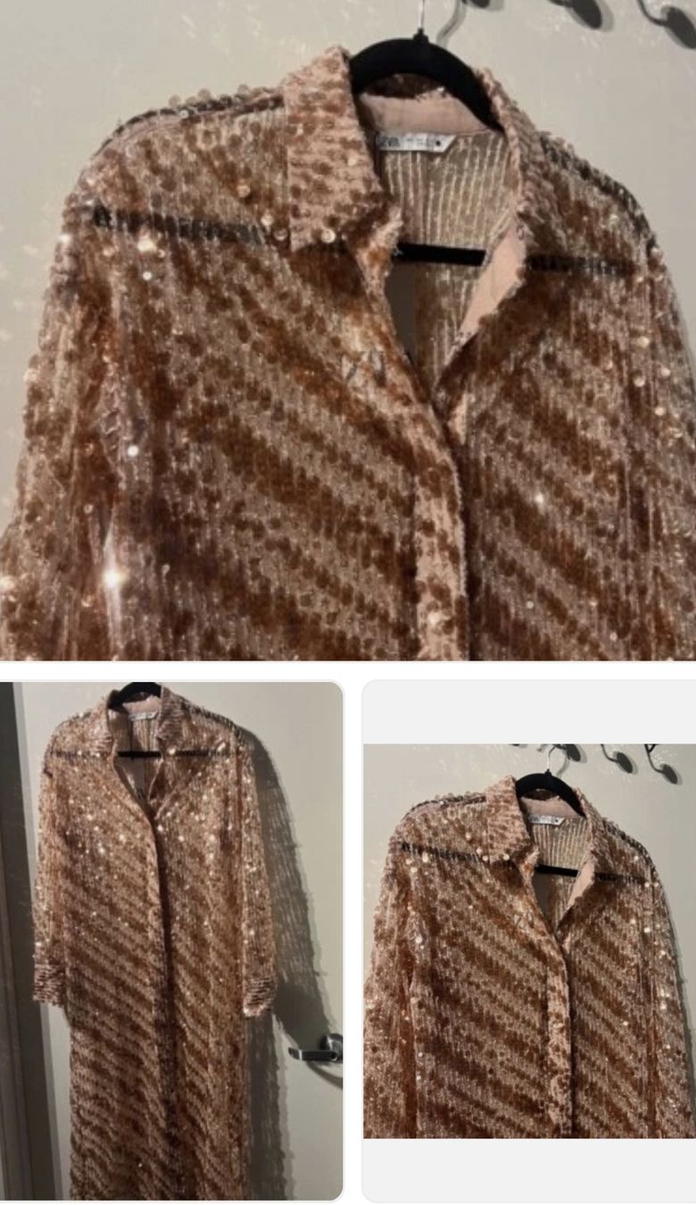 Zara Vestiti: Glitzernde Hemdbluse ZARA NEU – Nuovo (secondo la descrizione) da Zürich venduto da SwissWardrobe 8