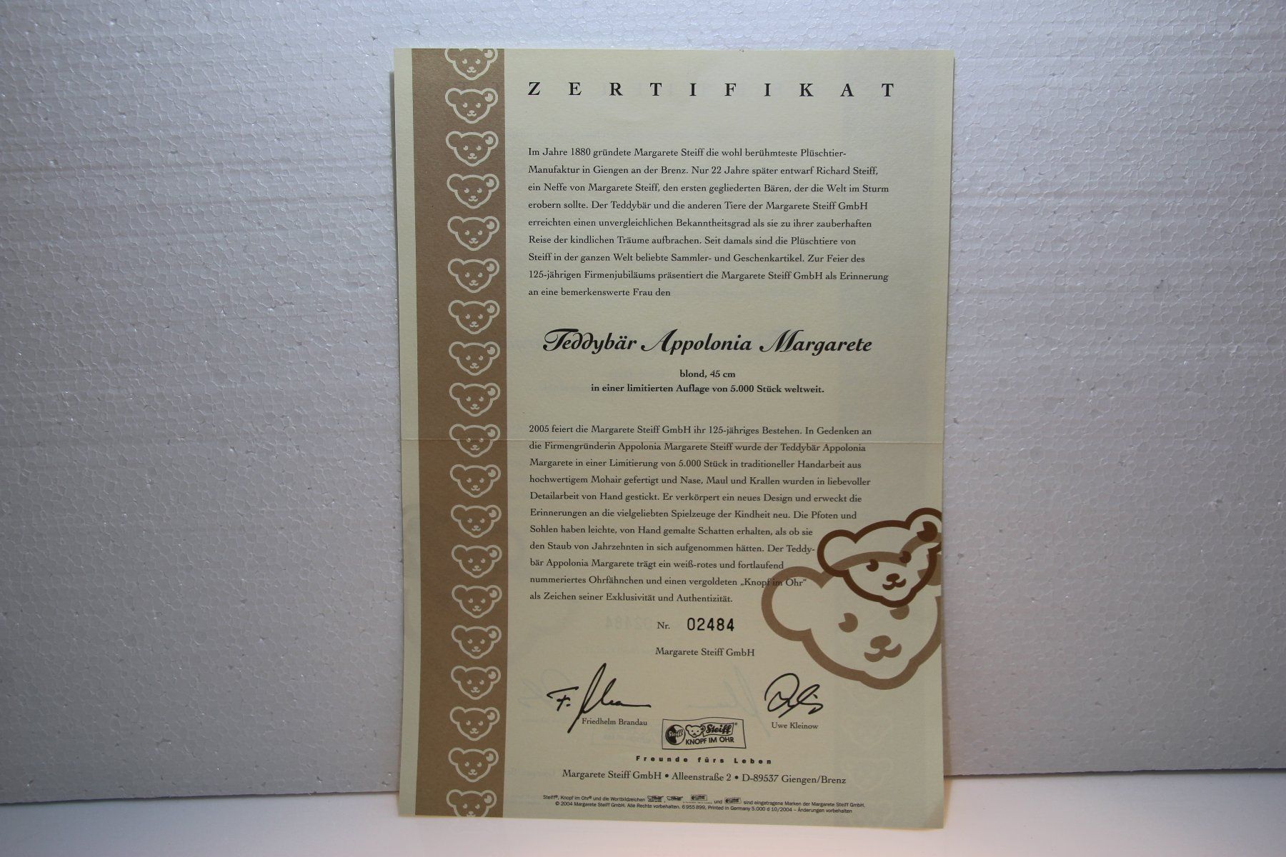 Steiff Giocattoli: Steiff Teddybär Appolonia Margarete – Usato da Corminboeuf venduto da corbay51071 6