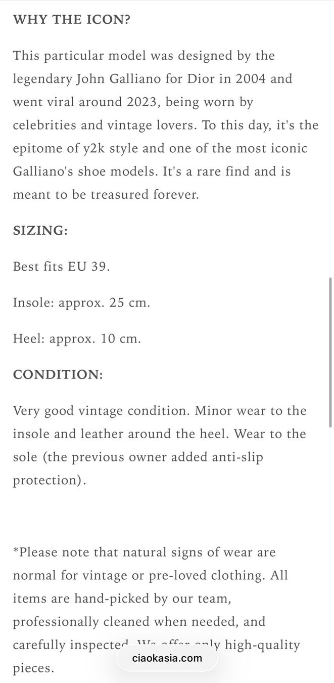 Dior Scarpe da donna: High Heels Pantoffeln Dior Gr. 37 – Usato da Derendingen venduto da CaMiPa5 8