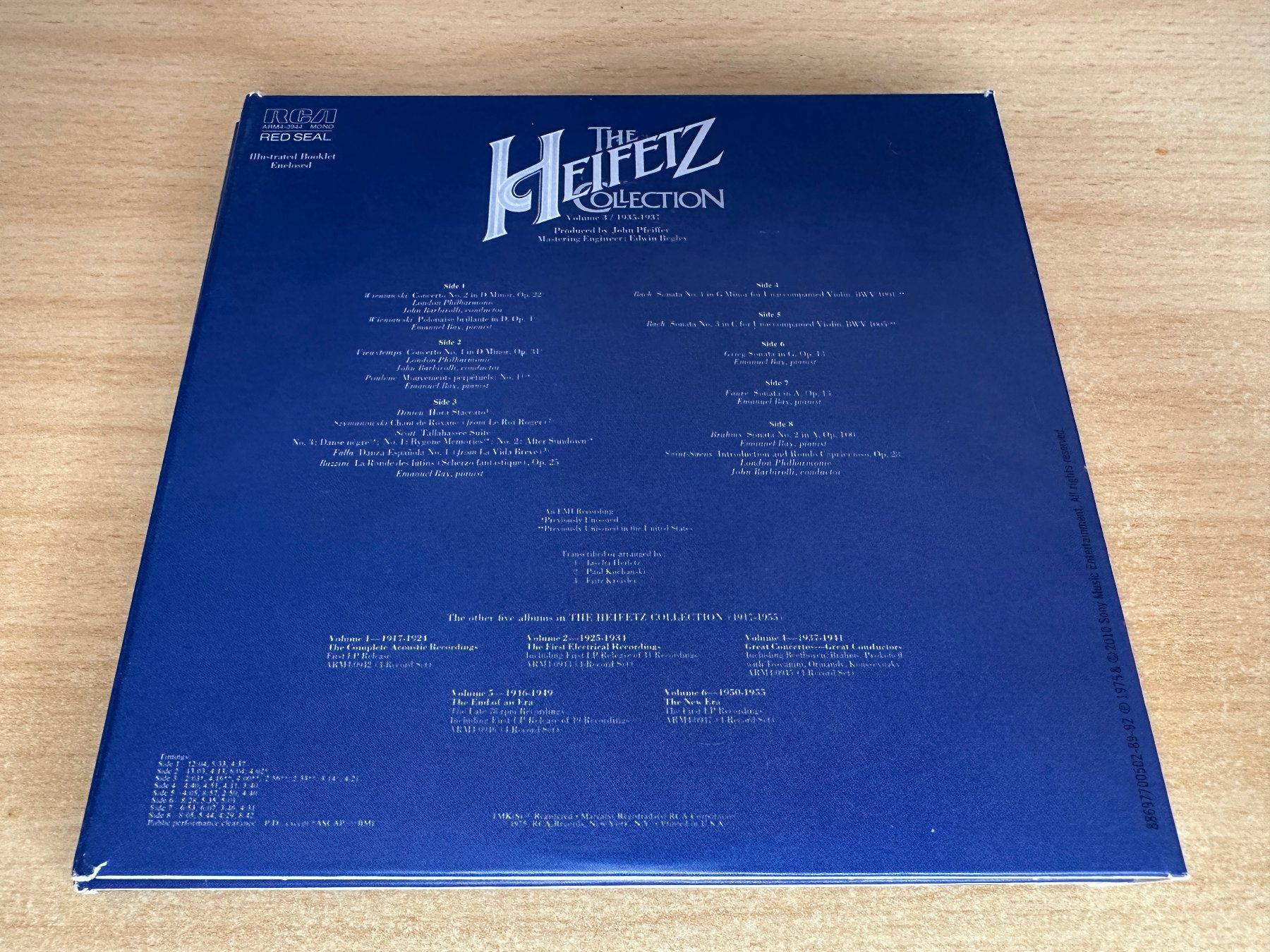 CD: The Heifetz Collection • Volume 3 / 1935-1937 - 4 CD – Usato da Rikon im Tösstal venduto da Alpenmutz 1