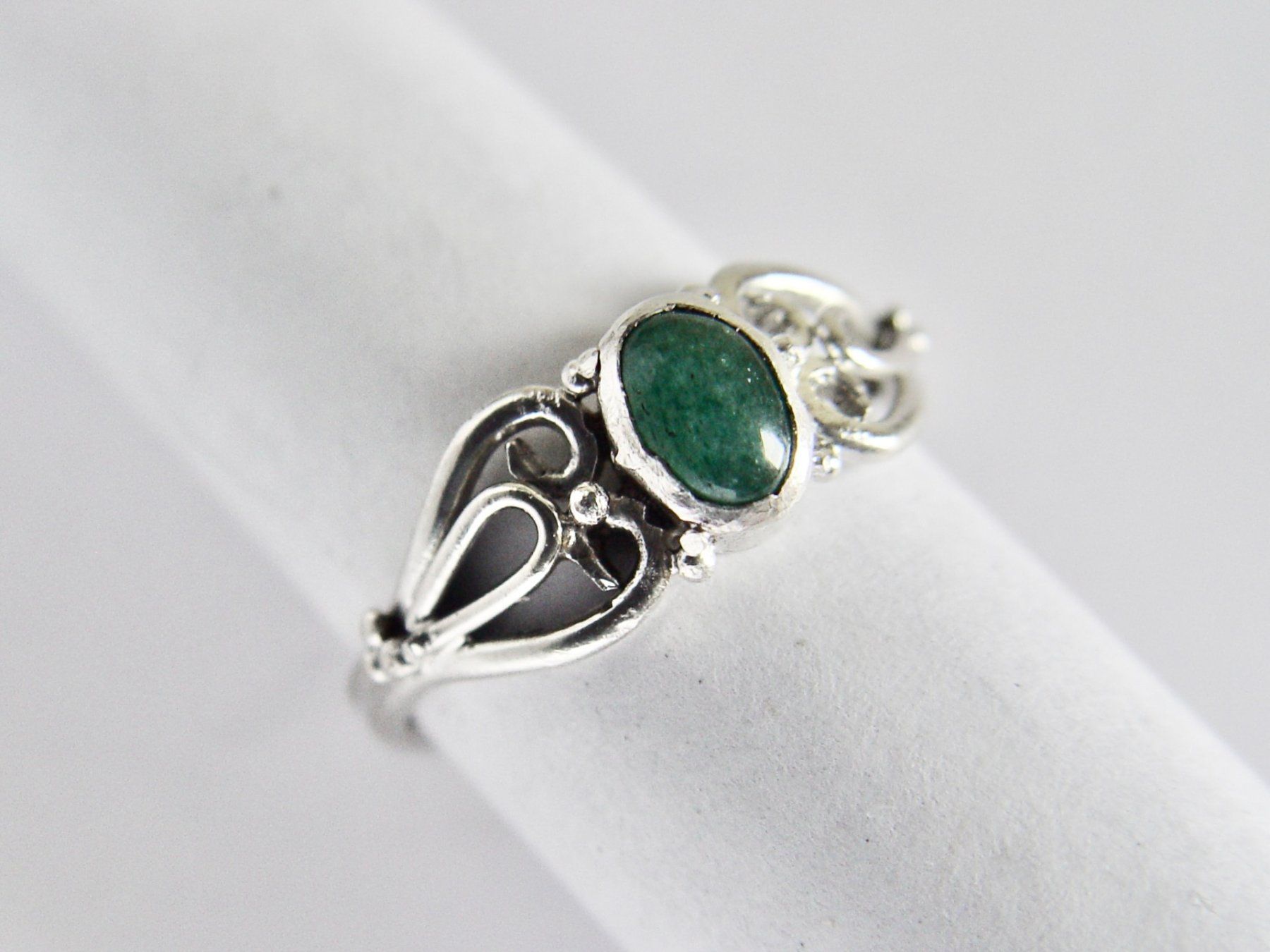 Ringe: Vintage Silber Ring mit Aventurin – Gebraucht aus Henggart von gernli 4