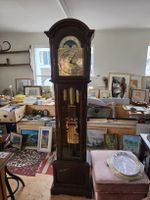 Standuhr aus Holz mit Mondphasenanzeige gebraucht
