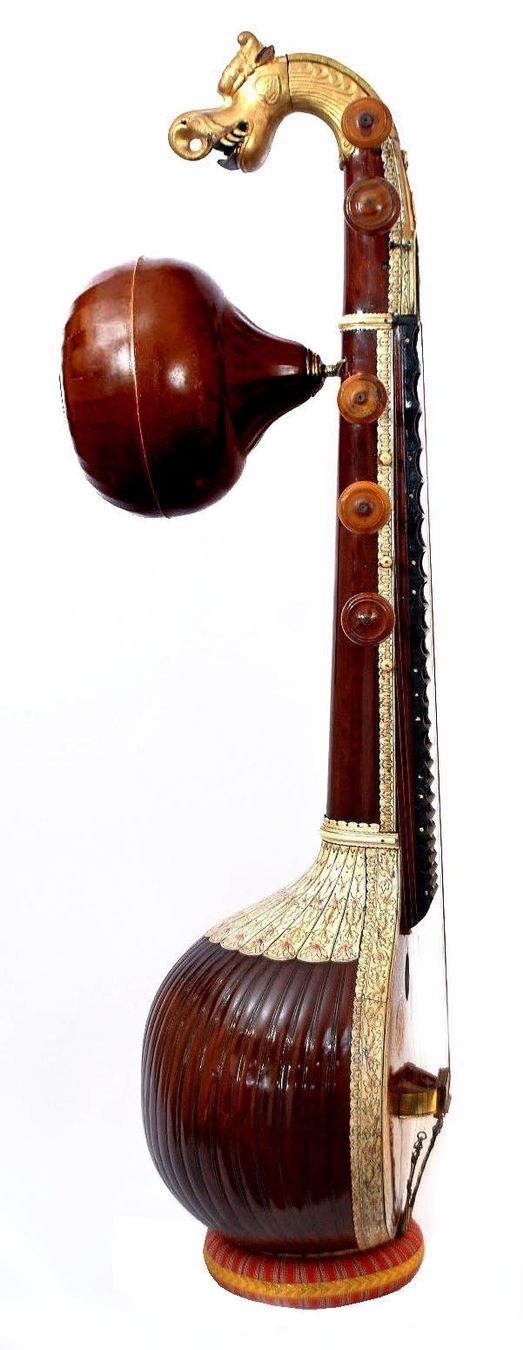 Strumenti ad arco e pizzico: Indische akustische elektrische Veena – Nuovo e nell'imballaggio originale da Valbonne venduto da laiton.france 2