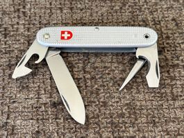 Altes Militärmesser VICTORINOX Alox Silber 1985