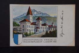 AK Luzern, Friedensmuseum Museggstrasse 1911