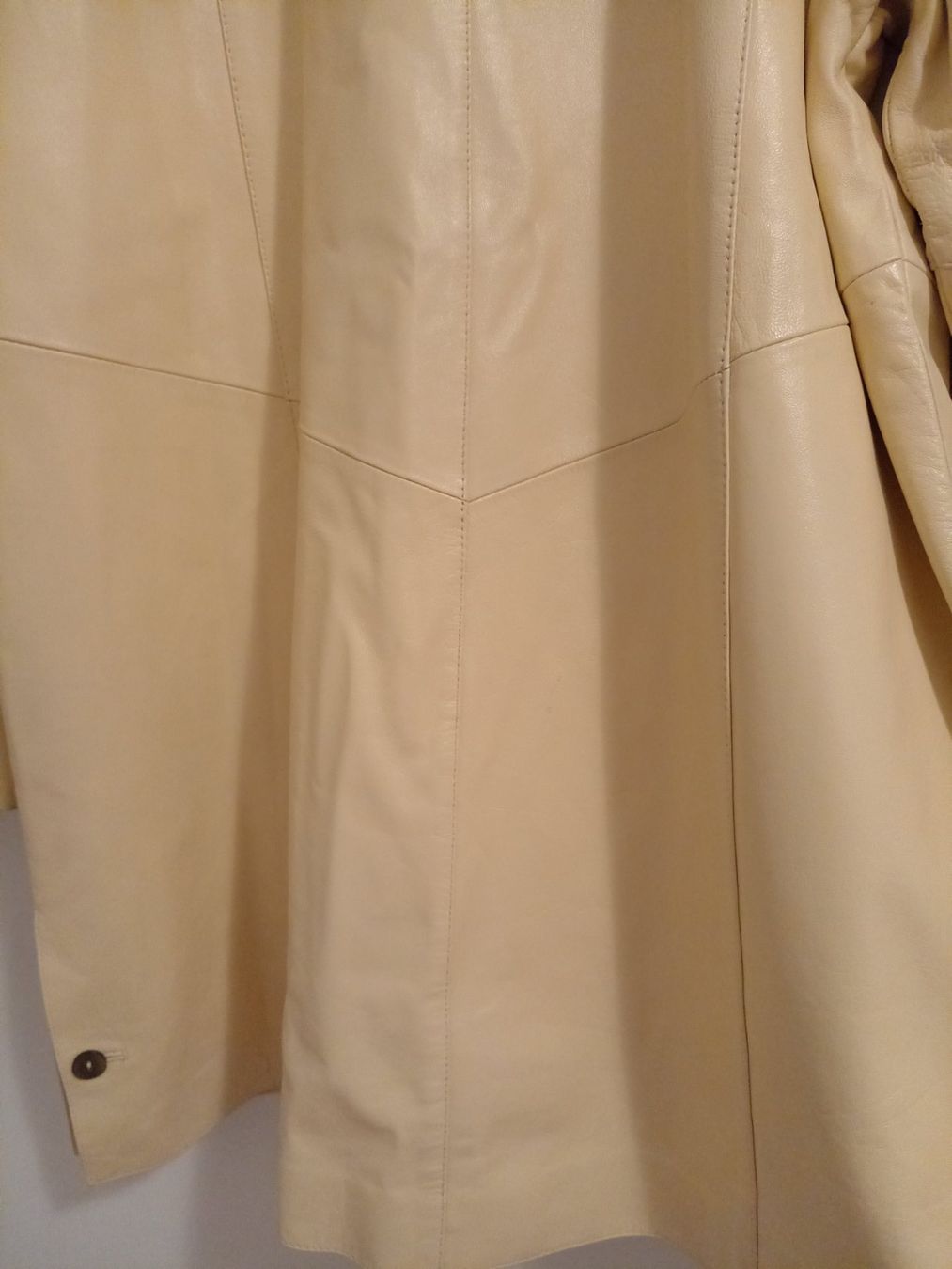 Mäntel: echt Leder Mantel Swinger hellgelb. Grösse 38/40 – Neu (gemäss Beschreibung) aus Goldach von Stricklinger 5