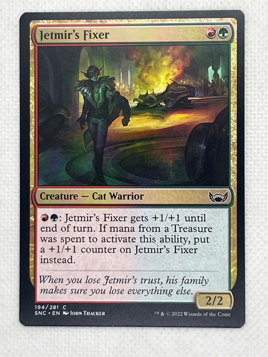 Magic The Gathering Carte collezionabili: MTG Jetmir's Fixer SNC 194 Englisch Common – Usato da Hinterkappelen venduto da Kim1992