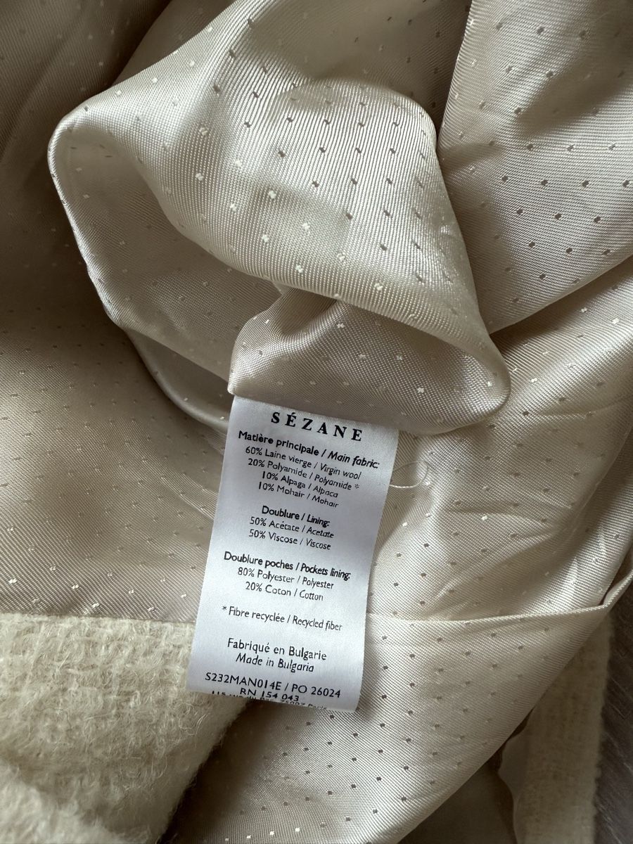Sezane Mäntel: Sézane Wool Blend Jacket - New With Tags - Size 36 – Neu und originalverpackt aus Zürich von EShopping81 5