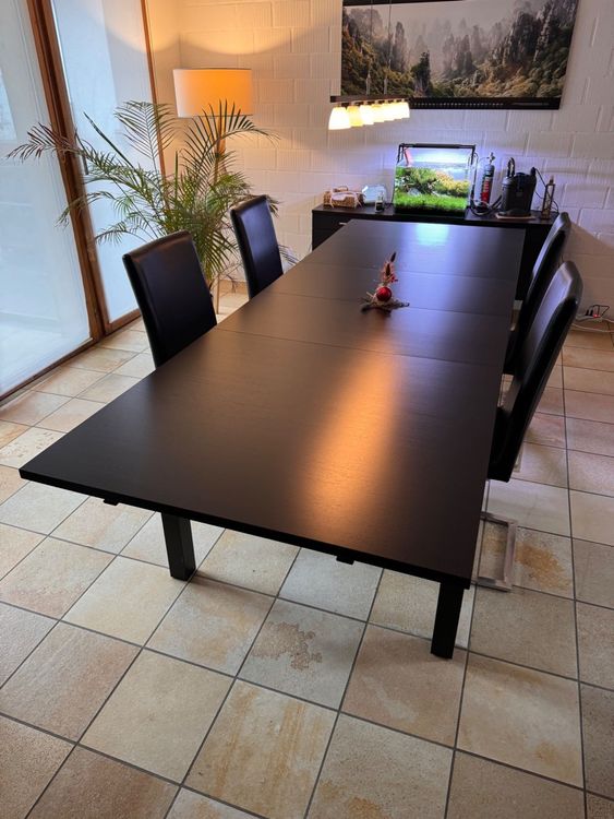 IKEA Ausziehbarer Tisch mit 8 Freischwinger Interio Kaufen auf Ricardo