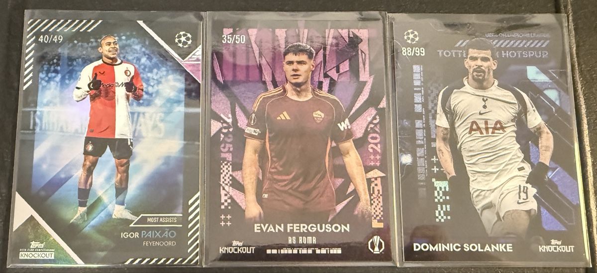 Topps Sammelbilder & Trading cards: 3x Topps Knockout UCC Lot Numbered  – Neu (gemäss Beschreibung) aus Walliswil b.Wangen von Swiss-Trading-Bros