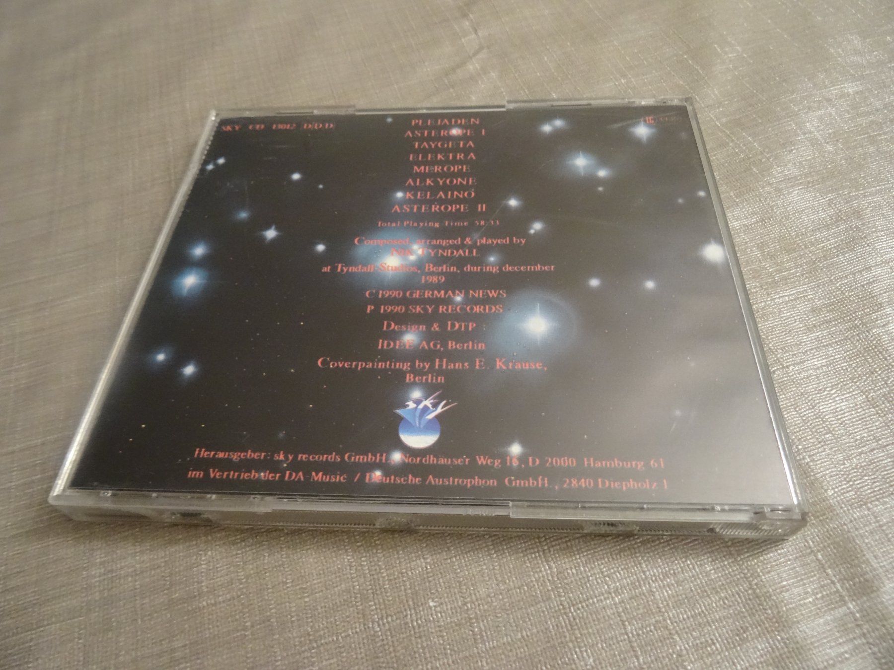 CD: CD: Nik Tyndall - Plejaden Suite - CD – Usato da Olten venduto da Disc-Ausverkauf 1