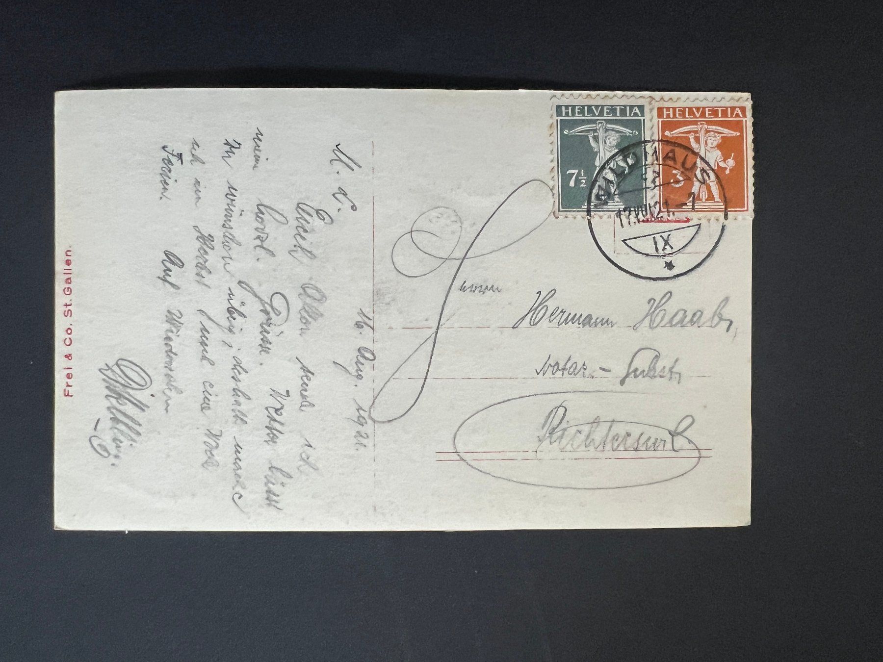 Cartes postales: Ansichtsk. 1921 Lauialp Säntis     (V511) – D'occasion à Hinwil par Sidi4 1