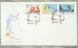 TR13 Enveloppe + Timbre Roumanie 1962