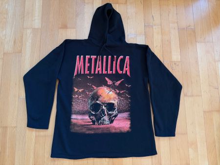 Vintage 90 Metallica Hoodie Double Print Italy Made Sz Xl