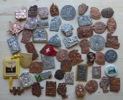 50 Stk Plaketten, Fasnacht und Jodler