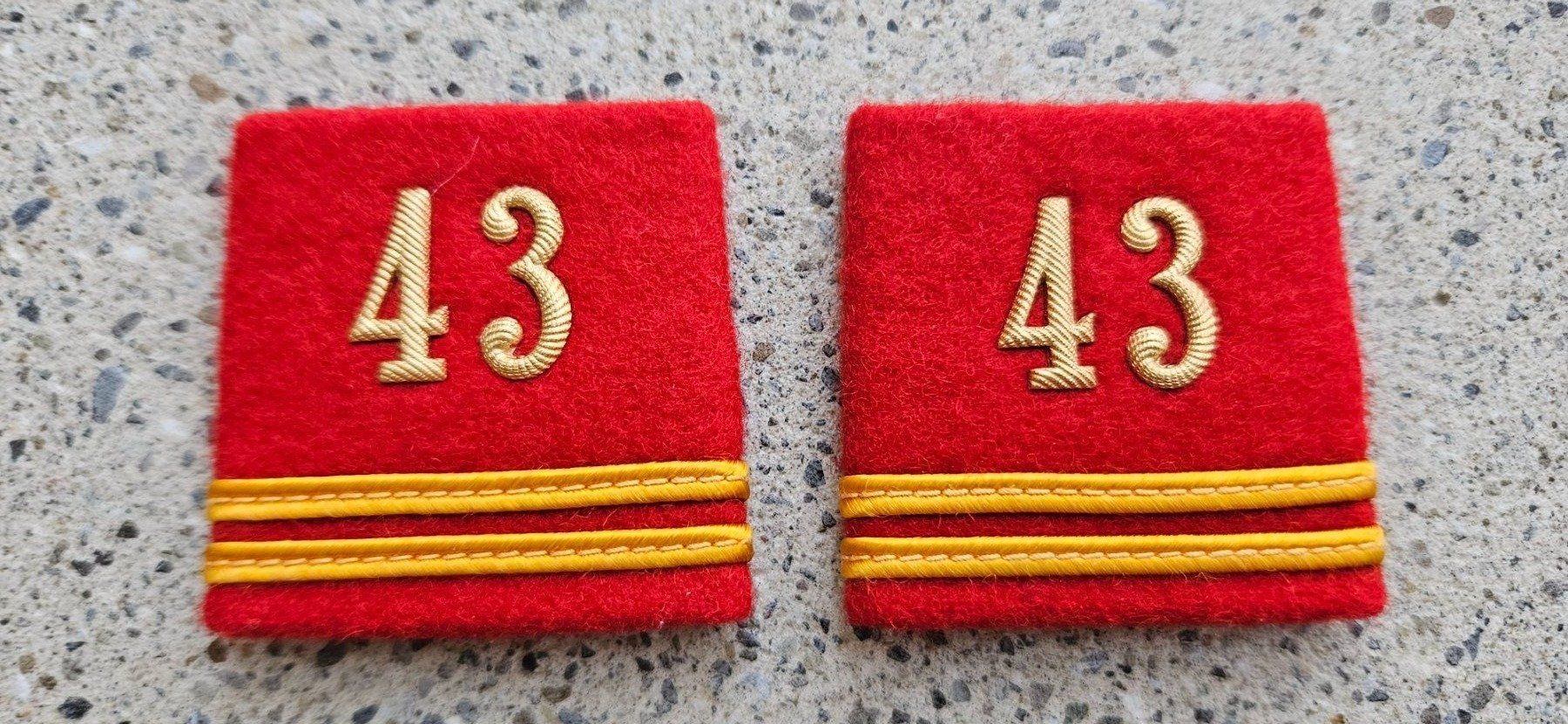 Schweizer Armee Placchette & Badge: *** Patten /Schulterschlaufen mit Nummer *** – Usato da Riedholz venduto da fr_sIruP